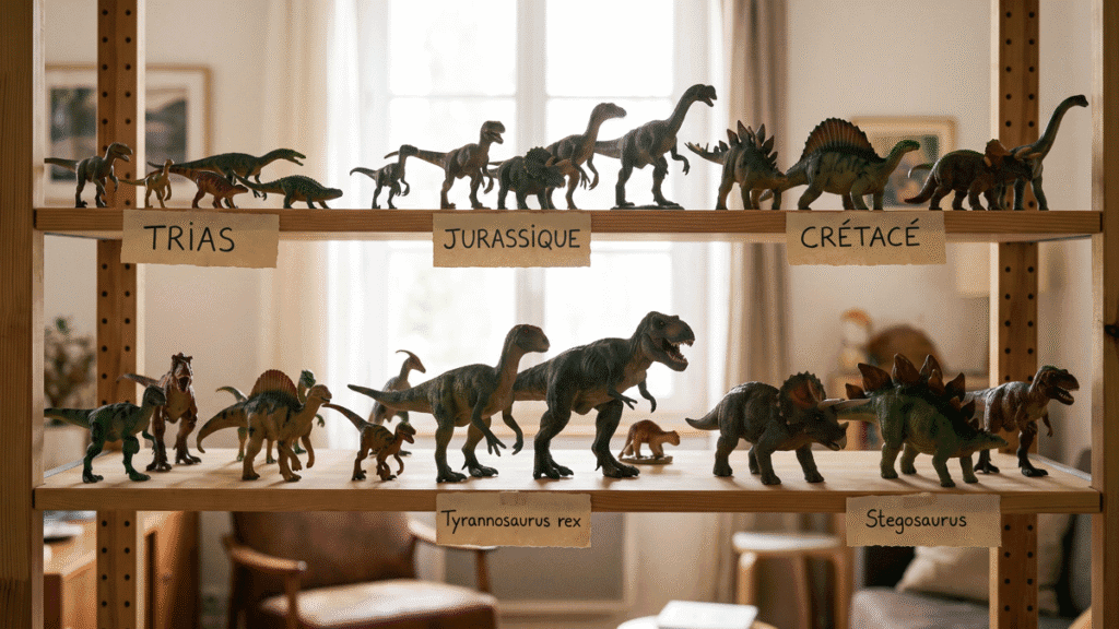 Classer sa collection de dinosaures : espèce, époque, taille